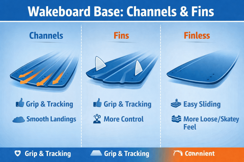Wakeboardi põhja omadused uimed ja kanalid