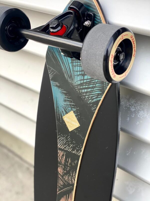 Mogul Custom longboard black must rula rattad wheels